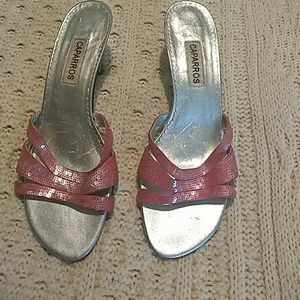Sequin pink shoes